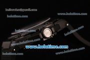 IWC Ingenieur Carbon Performance Swiss Valjoux 7750 Automatic Carbon Fiber Case with Black Rubber Bracelet and White Markers (K)