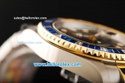 Rolex GMT Master II Swiss ETA 2836 Automatic Movement Steel Case with Diamond Bezel and Two Tone Strap