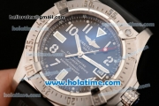 Breitling Avenger Seawolf Swiss ETA 2836 Automatic Steel Case with White Arabic Numeral Markers Grey Dial and Black Rubber Strap