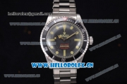 Rolex Submariner Vintage 1950's Asia 2813 Automatic Stainless Steel Case/Bracelet with Black Dial and Yellow Markers