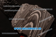 Richard Mille RM 055 Miyota 9015 Automatic Carbon Fiber Case with Skeleton Dial and Black Nylon/Leather Strap