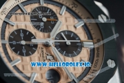 Audemars Piguet Royal Oak Offshore 2018 SIHH "Combat" Clone AP Calibre 3126 Automatic Steel Case Apricot Dial With Stick Markers Green Rubber Strap - 1:1 Original (JF)