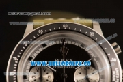 Rolex Daytona Vintage Edition Miyota OS20 Quartz Steel Case with Black Dial and Green Leather Strap