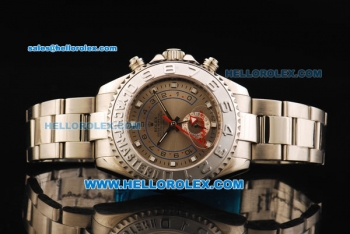 Rolex Yachtmaster II Automatic Movement Full Steel with Chocolate Dial and White Square Markers