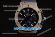 Hublot Big Bang Chrono Swiss Valjoux 7750 Automatic Steel Case with Blue Dial and Blue Rubber Strap (YF)