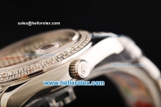 Rolex Day Date Automatic Movement Steel Case with Diamond Dial/Bezel and SS Diamond Strap