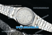 Audemars Piguet Royal Oak Swiss ETA 2824 Automatic Full Steel with White Dial and Stick Markers - 1:1 Origianl (ZF)