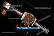 Rolex Daytona Chrono Swiss Valjoux 7750 Automatic Yellow Gold Case with Ceramic Bezel Stick Markers and Black Dial (BP)