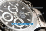 Rolex Cosmograph Daytona Clone Rolex 4130 Automatic Steel Case Black Dial With Stick Markers Steel Bracelet - 1:1 Original (AR)