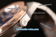 Audemars Piguet Royal Oak Swiss ETA 2824 Automatic Two Tone Case with Stick Markers and Blue Grid Dial - 1:1 Original