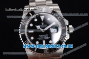 Rolex Submariner Swiss ETA 2836 Automatic Stainless Steel Case/Bracelet with Black Dial Dot Markers - 1:1 (J12)