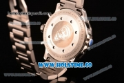 IWC Aquatimer Chronograph Miyota Quartz Full Steel with Black Dial and Stick Markers