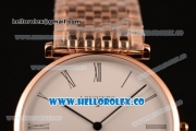 Longines La Grande Classique SWISS QUARTZ Rose Gold Case with White Dial and Rose Gold Bracelet