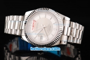 Rolex Datejust II Oyster Perpetual Automatic Movement Khaku/White Dial with White Stick Marker and SSband