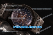 Audemars Piguet Royal Oak Perpetual Calendar Asia Automatic PVD Case with Blue Dial and PVD Bracelet