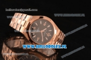 Vacheron Constantin Overseas 9015 Auto Rose Gold Case with Black Dial and Rose Gold Bracelet - 1:1 Origianl (LF)