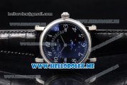 Patek Philippe Grand Complications Asia ST25 Automatic Steel Case with Black Dial and Black Leather Strap Arabic Numeral Markers