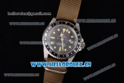 Rolex GMT-Master Asia 2813 Automatic Steel Case with Black Dial Dot Markers and Army Green Nylon Strap