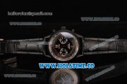 Tag Heuer Carrera Caliber 36 Flyback Chronograph Swiss Valjoux 7750 Automatic PVD Case with Black Dial and White Inner Bezel