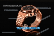 Audemars Piguet Royal Oak Offshore Don Ramon de la Cruz Chrono Swiss Valjoux 7750 Automatic Full Rose Gold Case with Coffee Dial and Arabic Numeral Markers (J12)