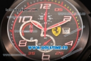 Scuderia Ferrari Lap Time Watch Chrono Miyota OS10 Quartz PVD Case with Black Dial and White Arabic Numeral Markers