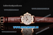 Jaeger-LECoultre Master Swiss ETA 2824 Automatic Rose Gold Case with White Dial and Stick Markers