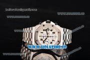 Audemars Piguet Royal Oak Offshore Safari Chrono Swiss Valjoux 7750 Automatic Steel Case/Bracelet with White Dial and Black Arabic Numeral Markers (NOOB)