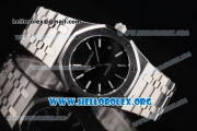 Audemars Piguet Royal Oak Clone AP Calibre 3120 Automatic Stainless Steel Case/Bracelet with Black Dial and Stick Markers (BP)