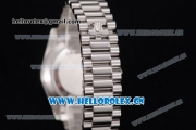 Rolex Day Date II Clone Rolex 3255 Automatic Stainless Steel Case/Bracelet with White Dial and Stick Markers (BP)