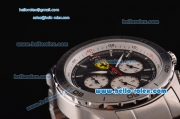 Ferrari Chronograph Miyota OS20 Quartz Full Steel with White Markers and Black Dial