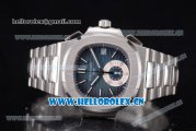 Patek Philippe Nautilus Clone PP 315 Automatic Stainless Steel Case/Bracelet with Blue Dial and Stick/Arabic Numeral Markers (BP)