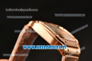 Cartier Santos De Cartier Rose Gold Miyota 9015 Auto With Diamonds Bezel WJSA0009