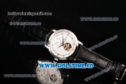 Vacheron Constantin Patrimony Tourbillon Swiss ETA 2824 Automatic Steel Case with White Dial and Diamonds Markers