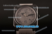 Bell&Ross BR 03-92 Commando Miyota 9015 Automatic PVD Case with Grey Dial and Stick/Arabic Numeral Markers