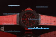 Hublot Big Bang Swiss Valjoux 7750 Automatic Ceramic Case with Black Dial and Red Markers