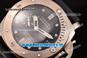 Panerai Submersible PAM 305 Clone P.9000 Automatic Titanium Case with Black Dial and Black Rubber Strap - 1:1 Original (JF)