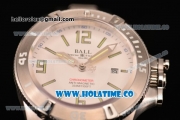 Ball Engineer Hydrocarbon Spacemaster Miyota 8215 Automatic Steel Case with White Dial and Arabic Numeral/Stick Markers (YF)