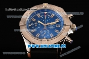 Breitling Avenger Seawolf Miyota Quartz Steel Case with Blue Dial Black Rubber Strap and Stick Markers