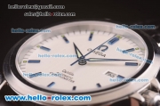 Omega DeVille Automatic Steel Case with Silver Dial and Blue Stick Markers - ETA Coating