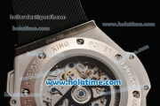 Hublot King Power F1 Swiss Valjoux 7750 Automatic Steel Case with PVD Bezel and Red Markers