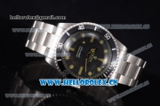 Rolex Submariner Vintage 1950's Asia 2813 Automatic Stainless Steel Case/Bracelet with Black Dial and Dot Markers