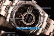 Rolex Sky-Dweller Asia Automatic Steel Case with Black Dial and Arabic Numeral Markers