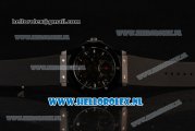 Hublot Classic Fusion Skeleton Tourbillon PVD Case Asia Auto with Skeleton Dial and Black Leather Strap