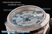 Rolex Datejust 26MM Asia 2813 Automatic Steel Case with Roman Markers Blue Dial and Steel Strap