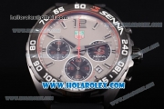 Tag Heuer Formula I Chronograph Senna Special Edition Miyota OS20 Quartz PVD Case with Grey Dial and Stick Markers