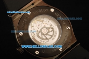 Hublot Classic Fusion Swiss ETA 2824 Automatic Movement PVD Case with Rose Gold Bezel and Black Rubber Strap