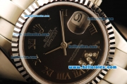 Rolex Datejust Automatic Movement Full Steel with ETA Coating Case with Chocolate Dial