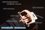 Chopard Miglia GT XL Chronograph Miyota Quartz Rose Gold Case with Black Dial