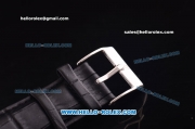 Audemars Piguet Jules Audemars Automatic Steel Case with Black Dial and Black Leather Strap