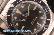 Rolex Oyster Perpetual Submariner Swiss ETA 2836 Automatic Full Steel with Black Bezel and Yellow Markers